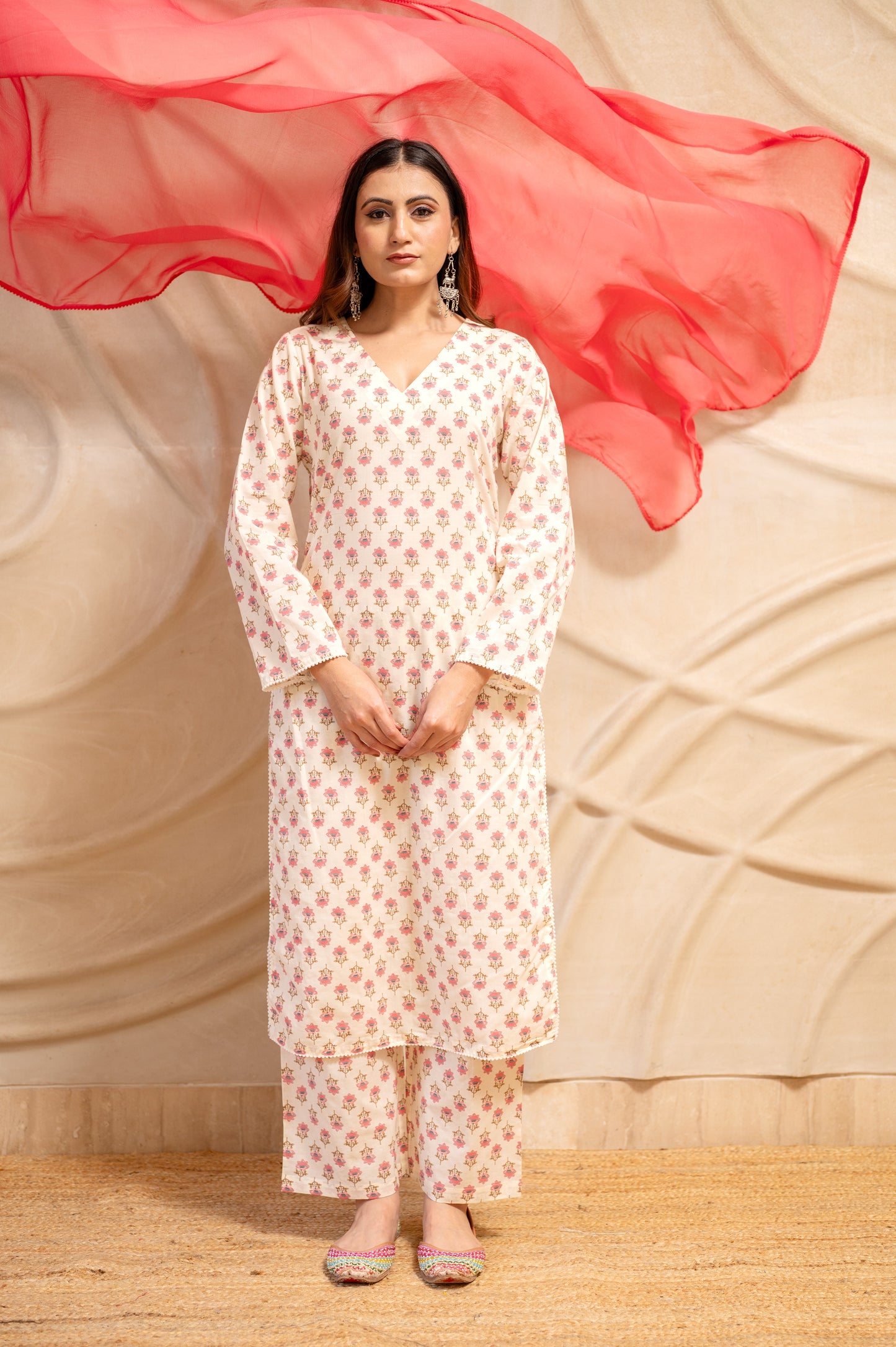 Peachy Sukoon Kurta Set