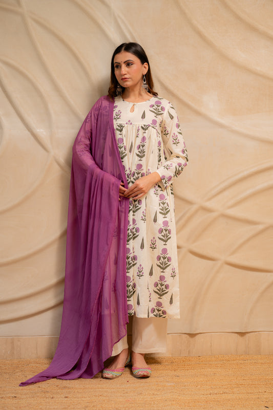 Buy trendy kurti pant set with dupatta for women