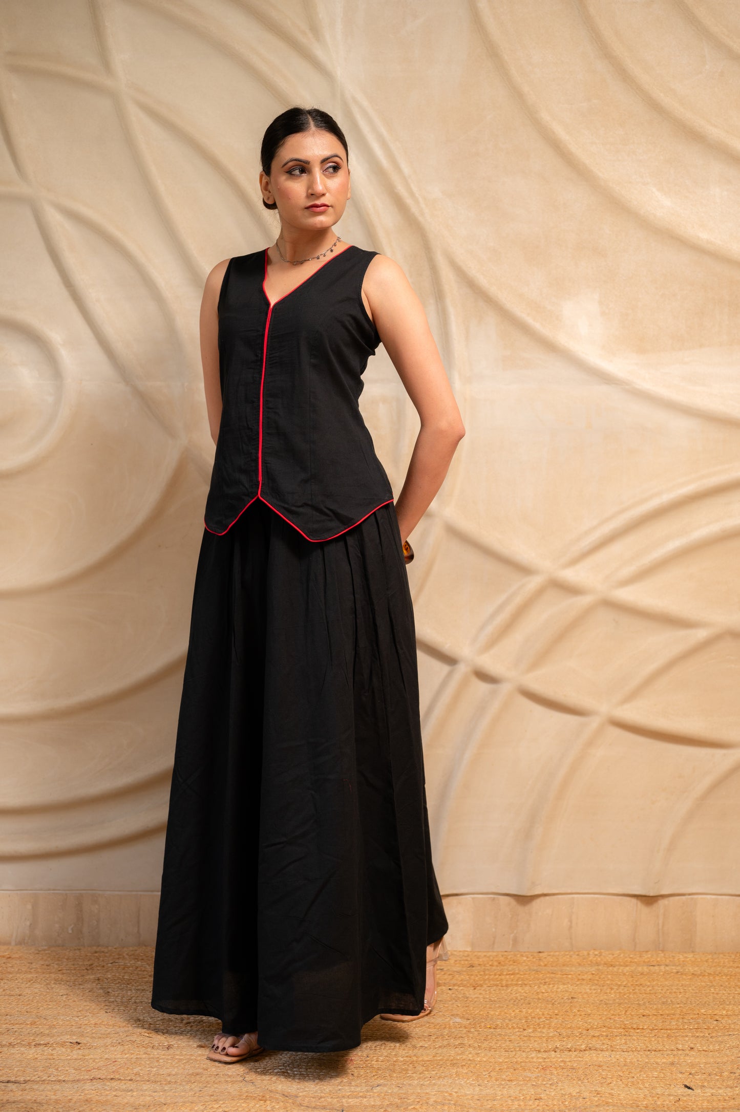 Black Noor Flare Dress
