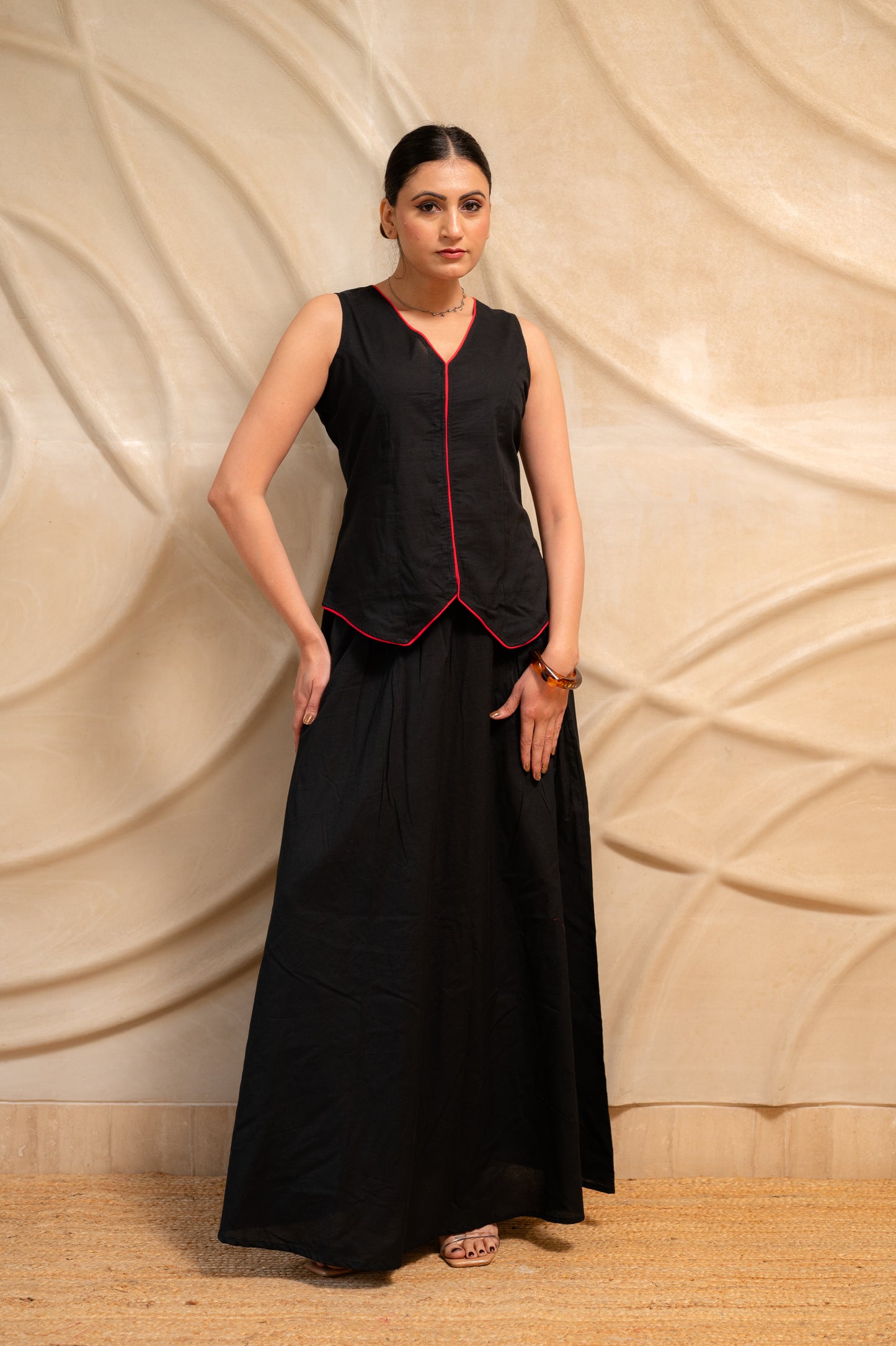 Black Noor Flare Dress