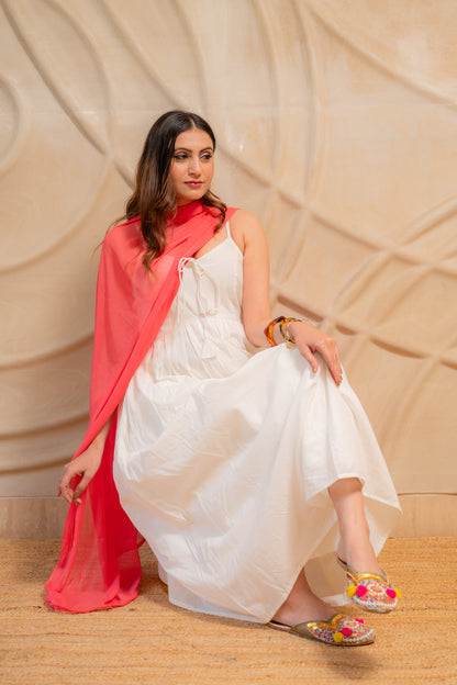 Chaandni Safed Kurta Set