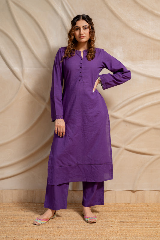 Blooming in Purple co-ord set