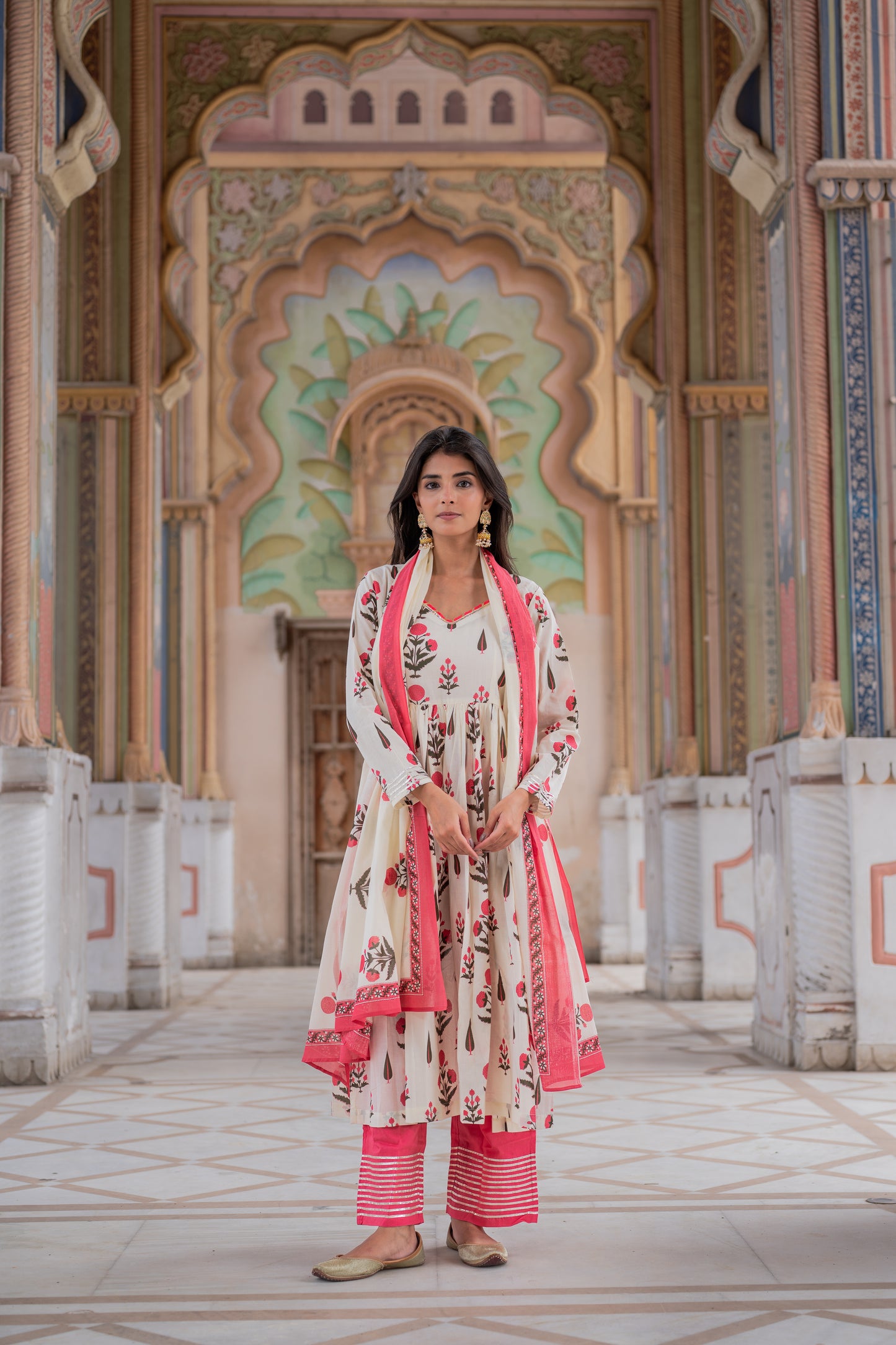 Ivory Blossom Kurta Set