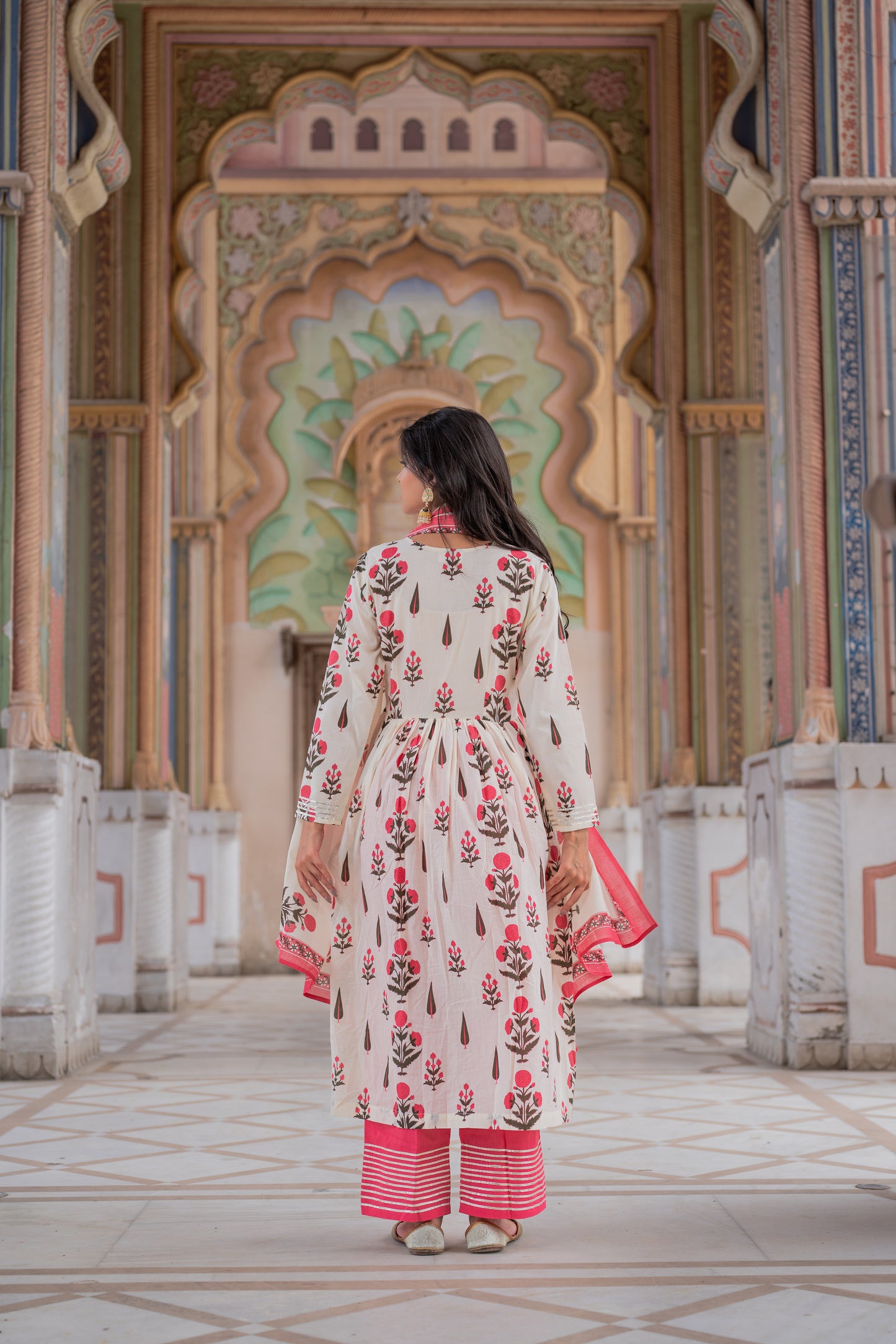 Ivory Blossom Kurta Set