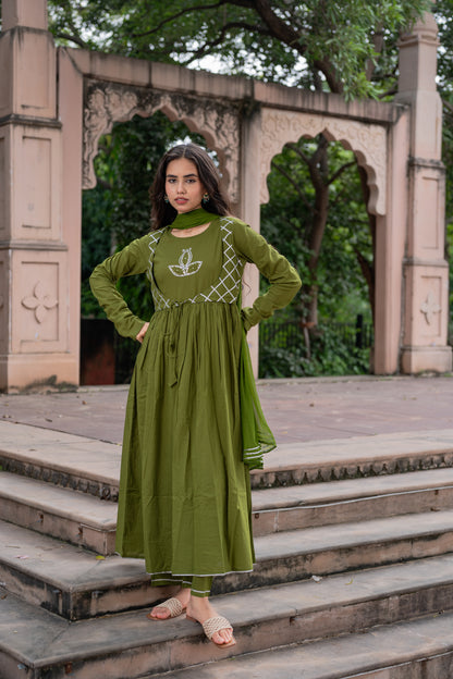 Olive Garden Green Suit Set