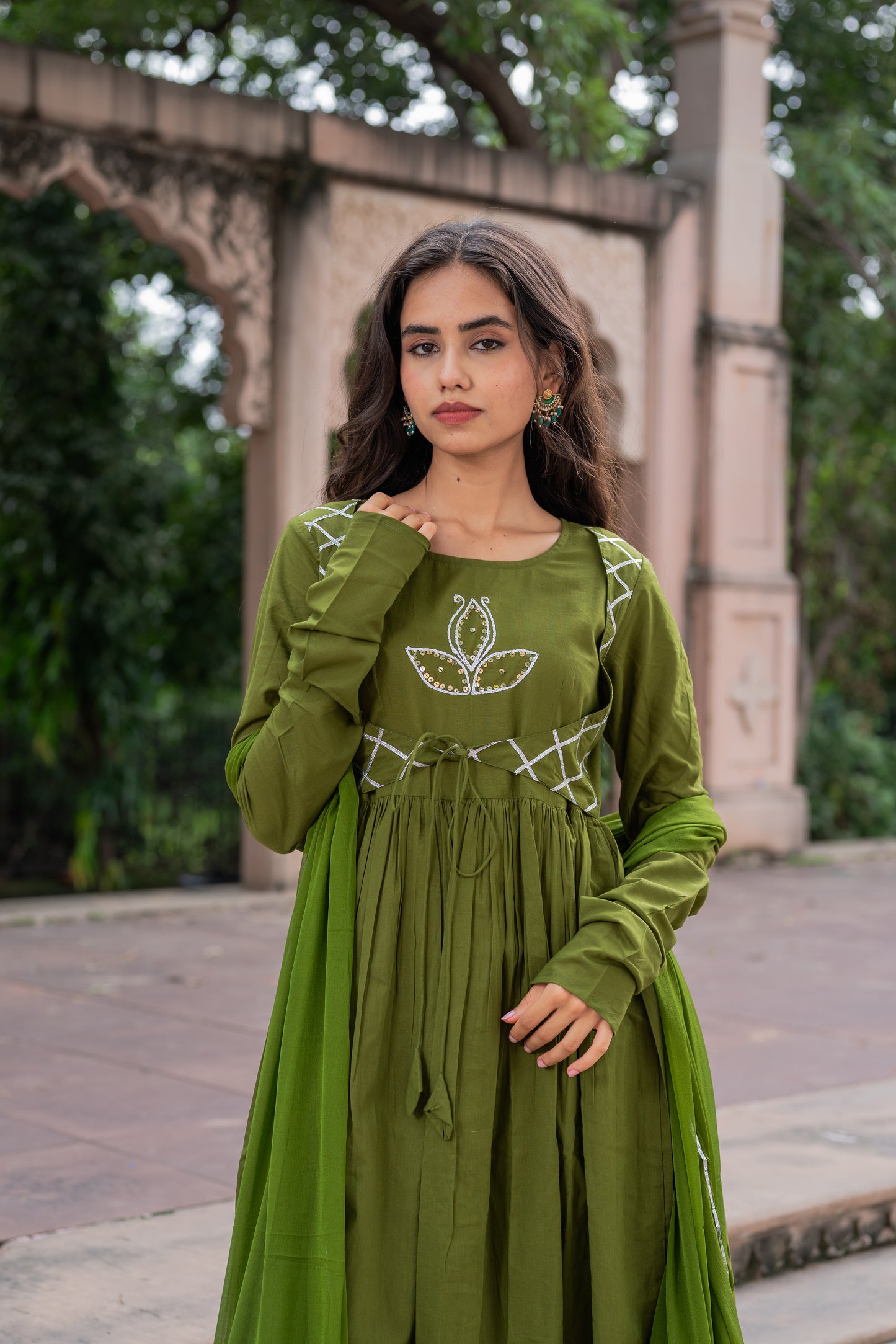 Olive Garden Green Suit Set