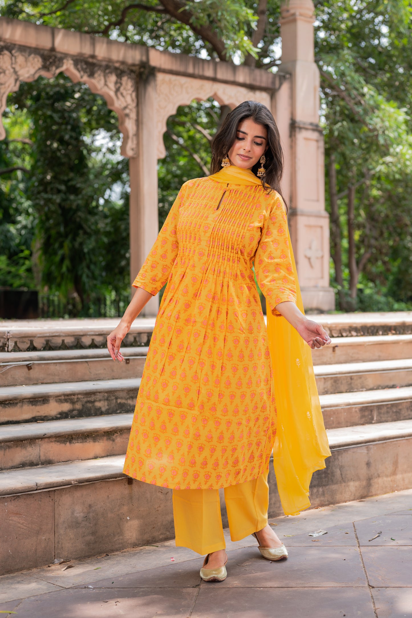 Summer Dream in Mustard Yellow Suit Set