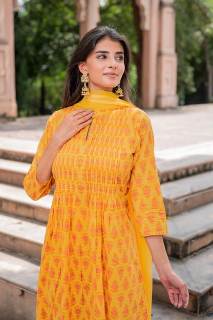 Summer Dream in Mustard Yellow Suit Set