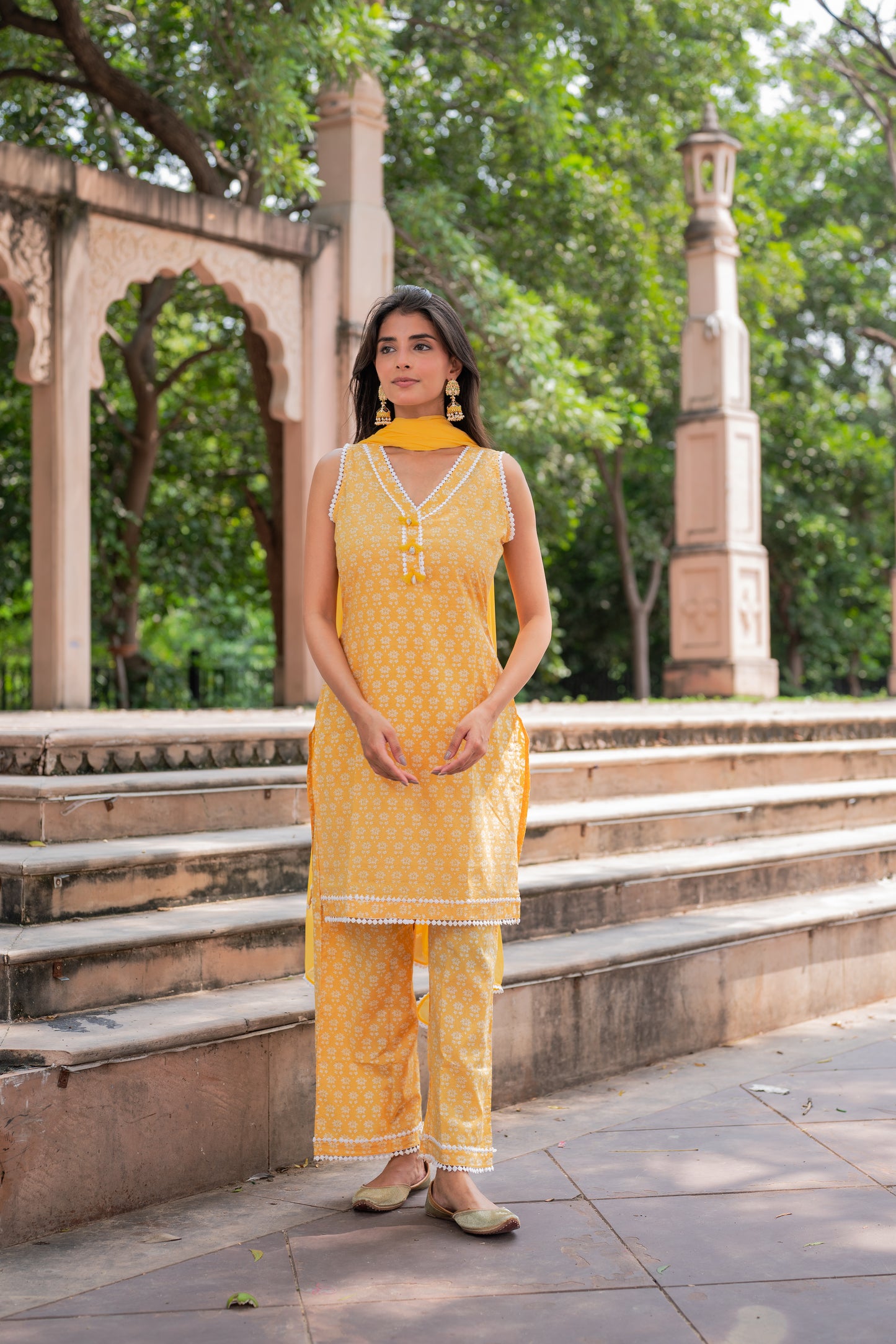 Yellow Tulip Suit Set
