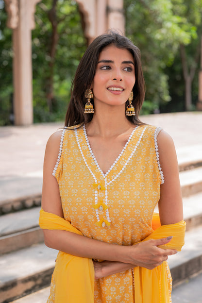 Yellow Tulip Suit Set