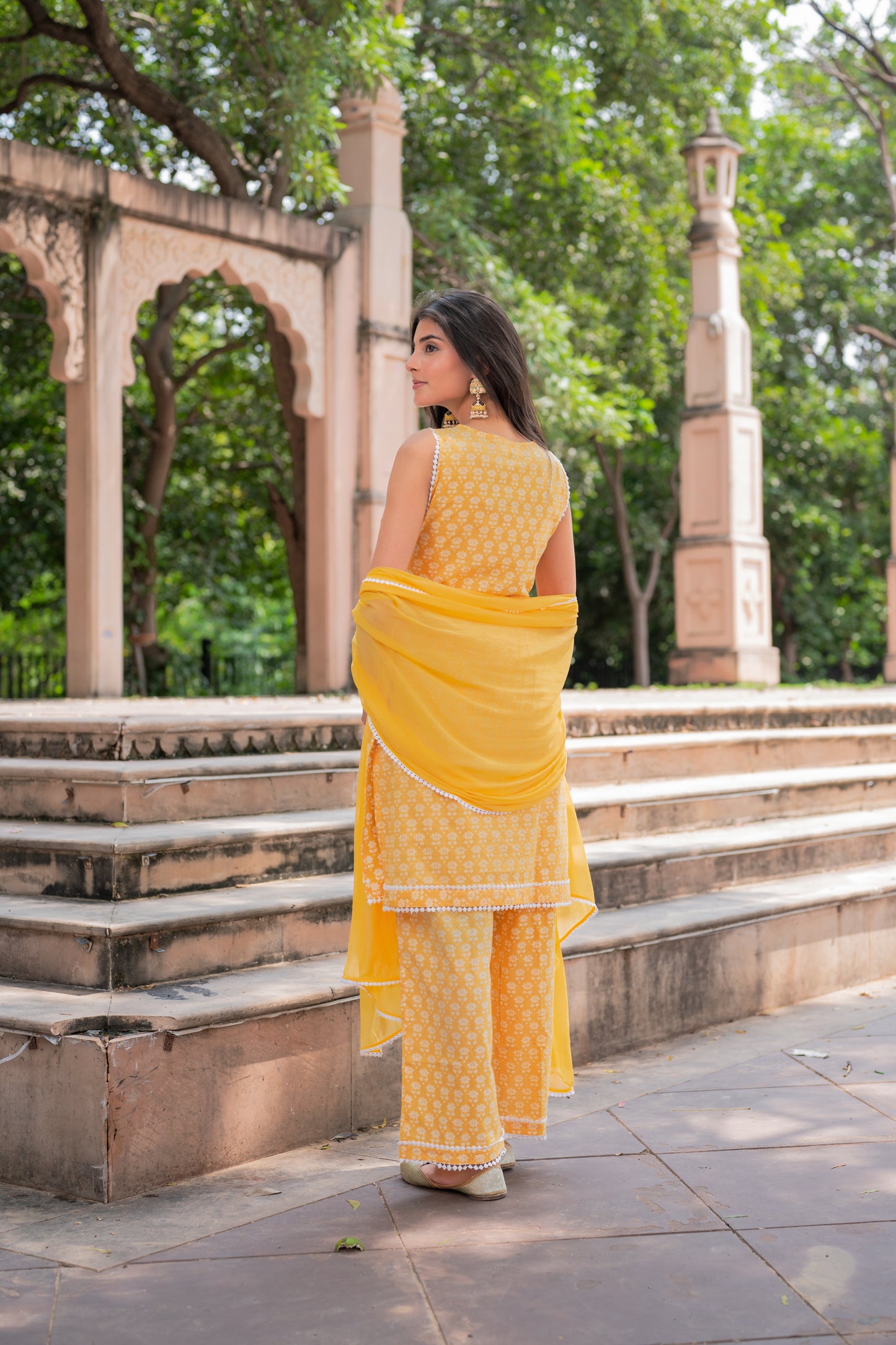 Yellow Tulip Suit Set