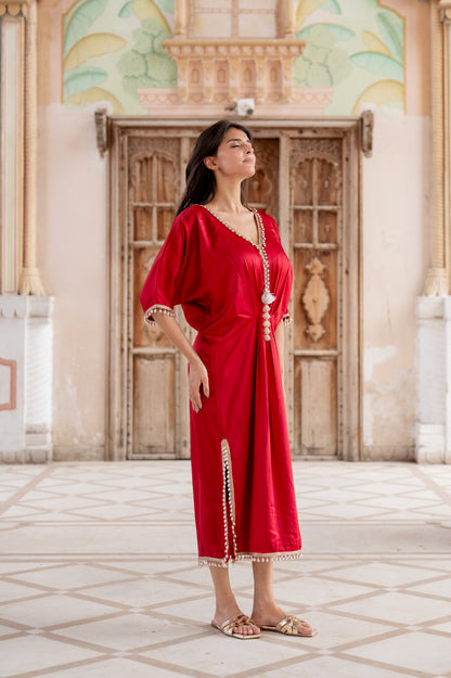 Ruby Red Kaftan