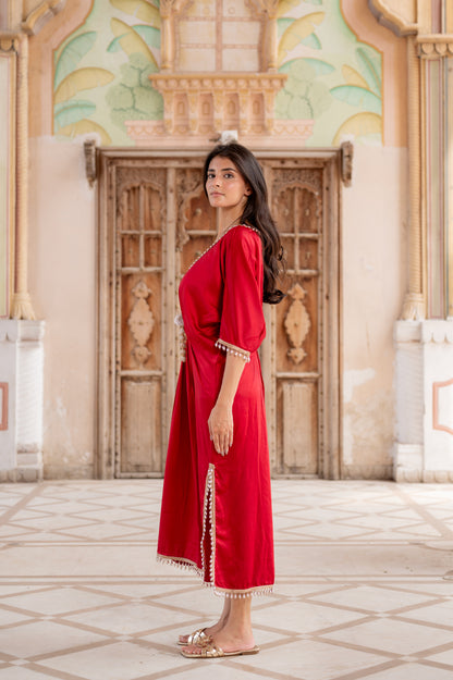 Ruby Red Kaftan