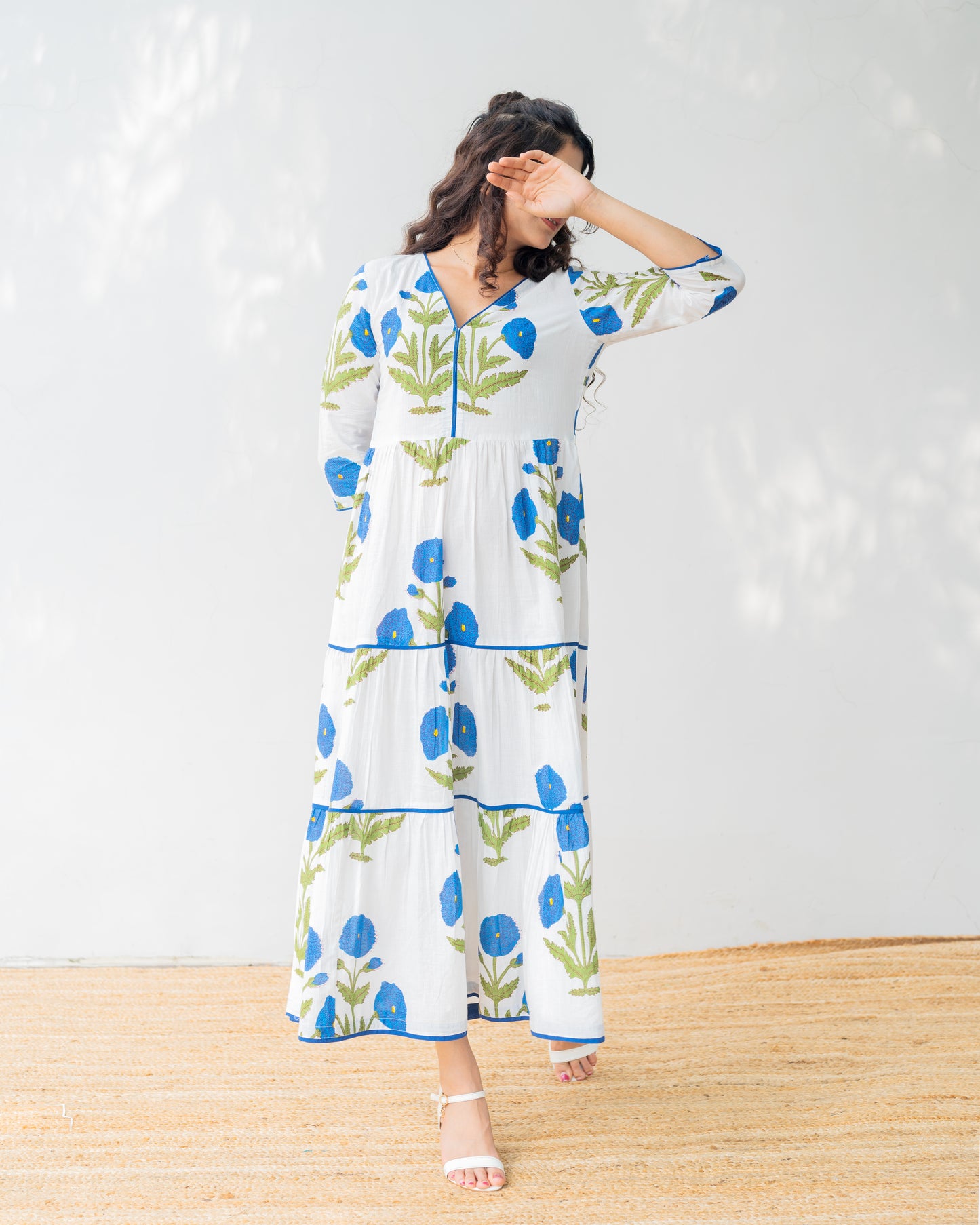 Floral Block Printed dress