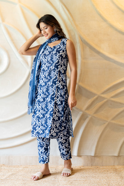 Indigo Blue suit Set ( Set of 3 )