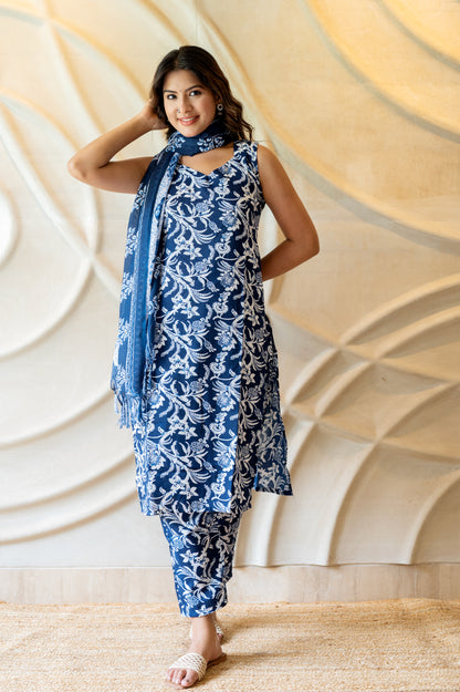 Indigo Blue suit Set ( Set of 3 )