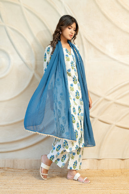 Block Printed Suit Set ( Set of 3 )