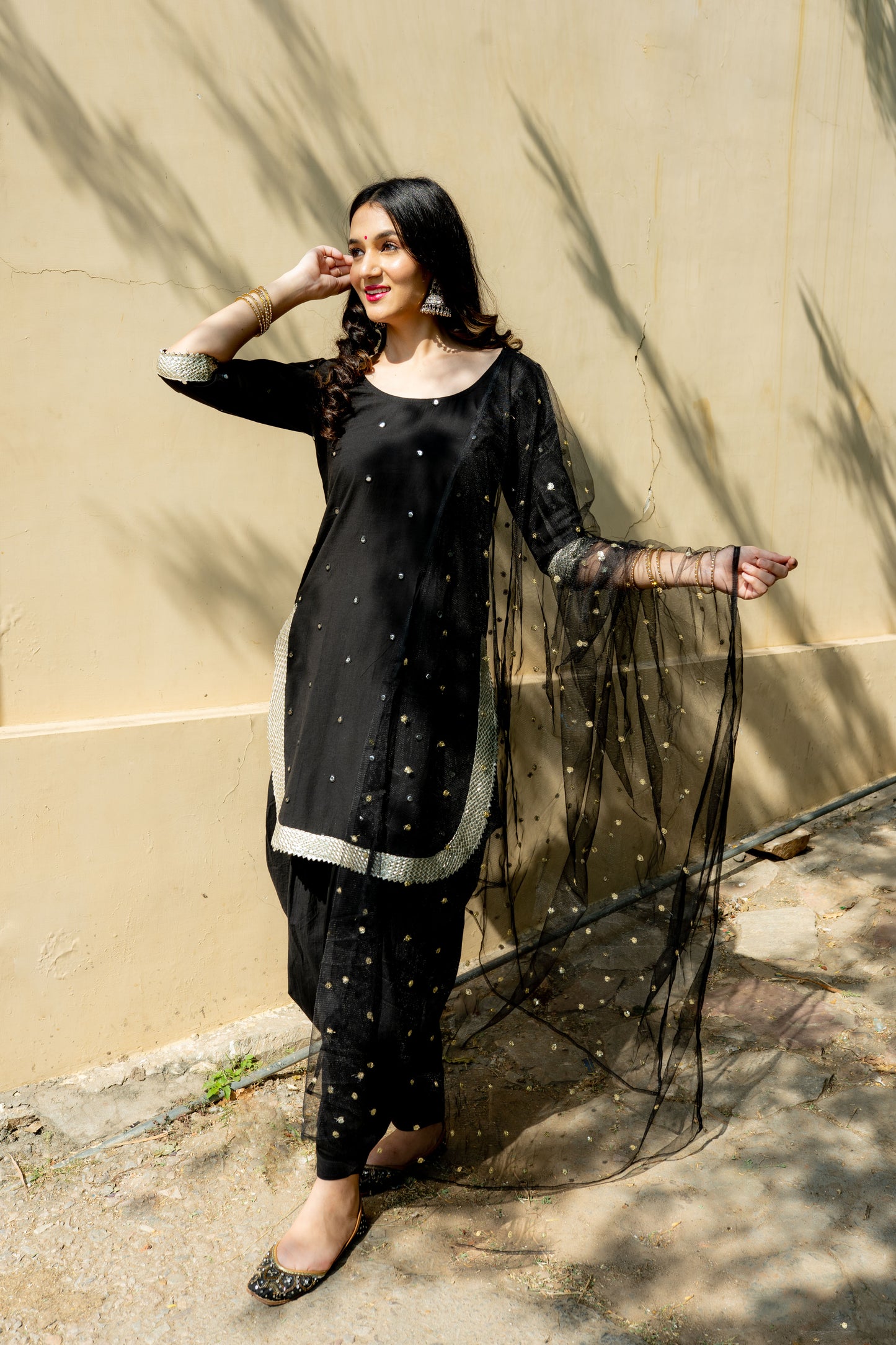 Black Patyala suit (Set of 3 )