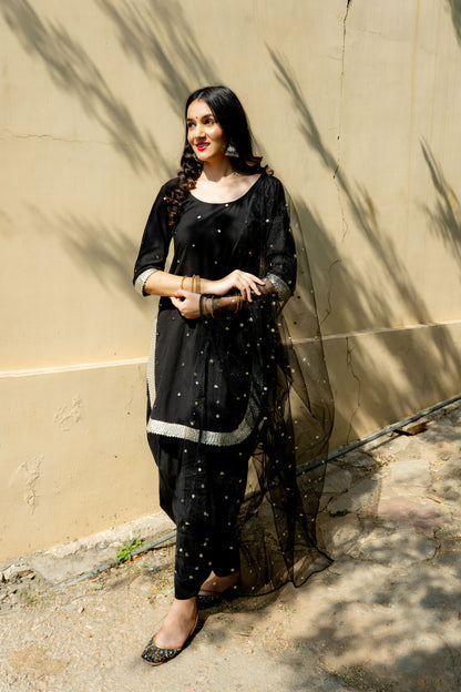Black Patyala suit (Set of 3 )