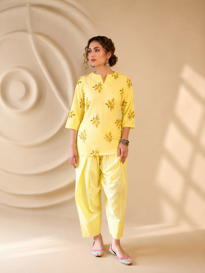 Phoolwari Floral Farsi Salwar Set i