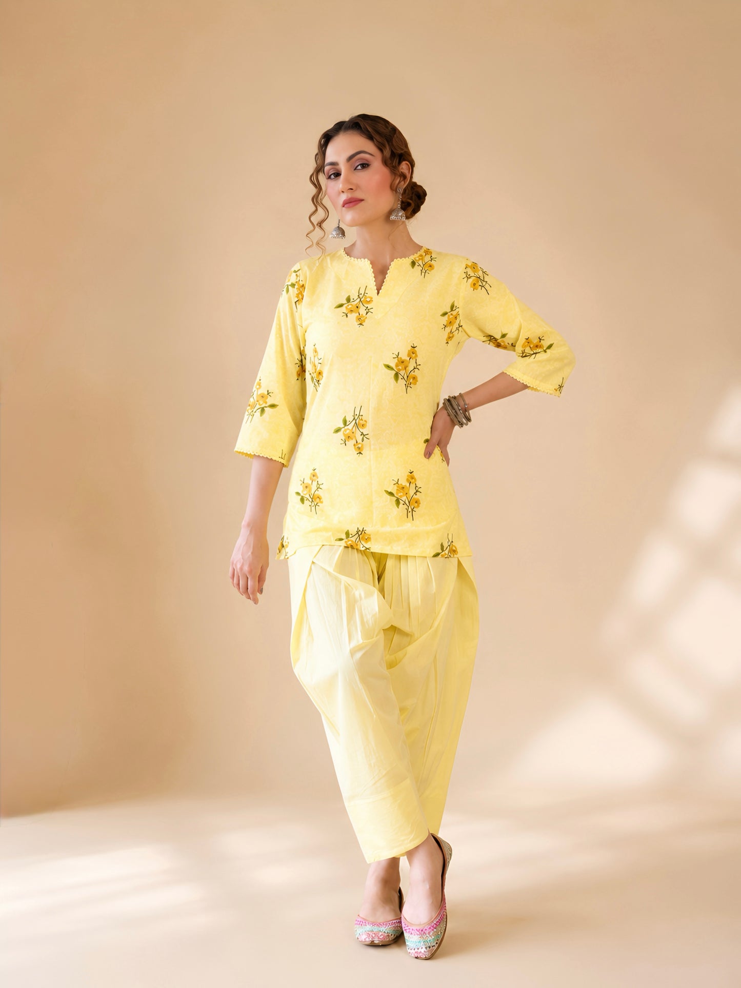 Phoolwari Floral Farsi Salwar Set i