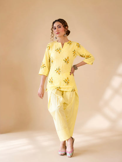 Phoolwari Floral Farsi Salwar Set i