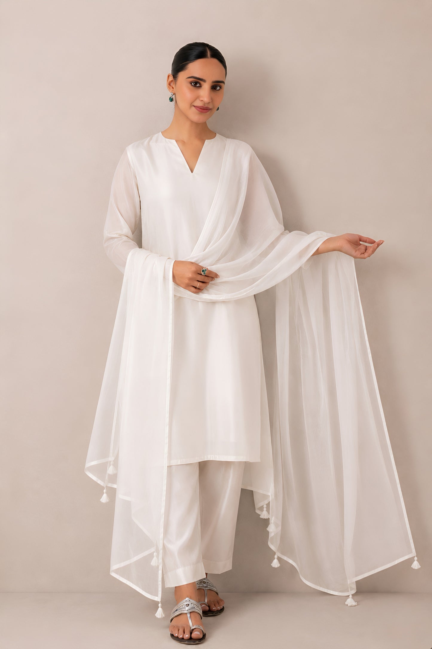Ivory Noor Suit Set