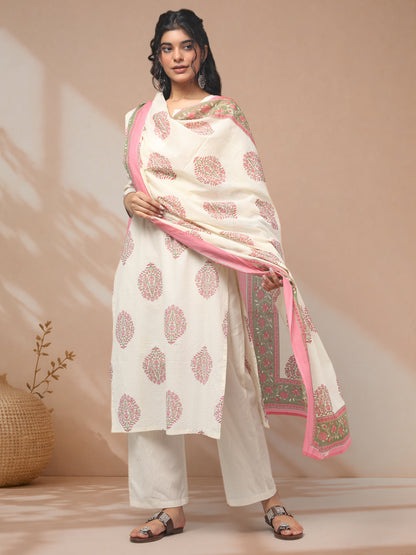 Buy cotton suit set for women elegant kurti set