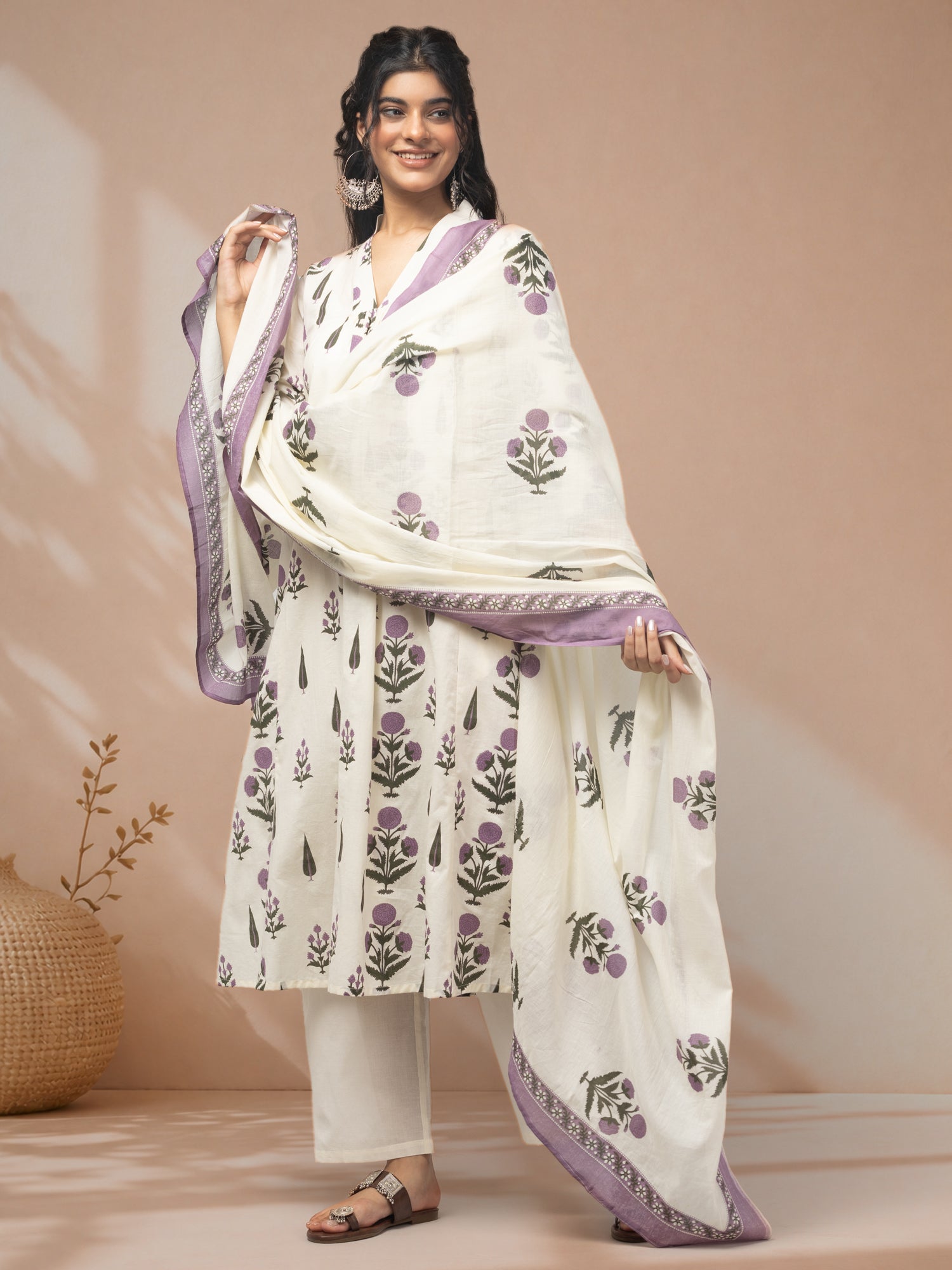 Shop ethnic Anarkali suit set for women online