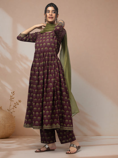 Purchase designer purple kurti set for women 
