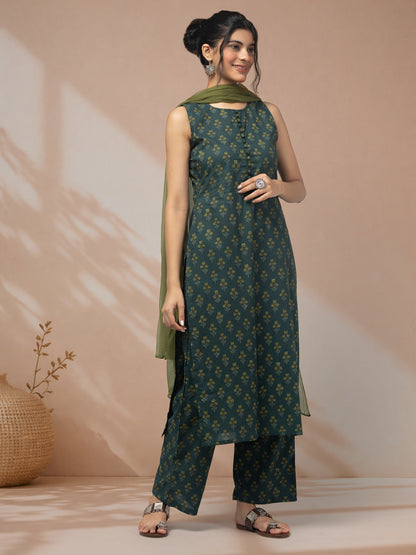 purchase green kurti with dupatta
