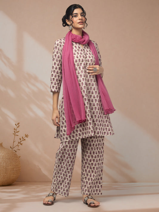 Shop ethnic wear for women online lavender kurti set
