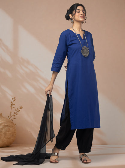 Buy-women-kurti-set-online-blue-ethnic