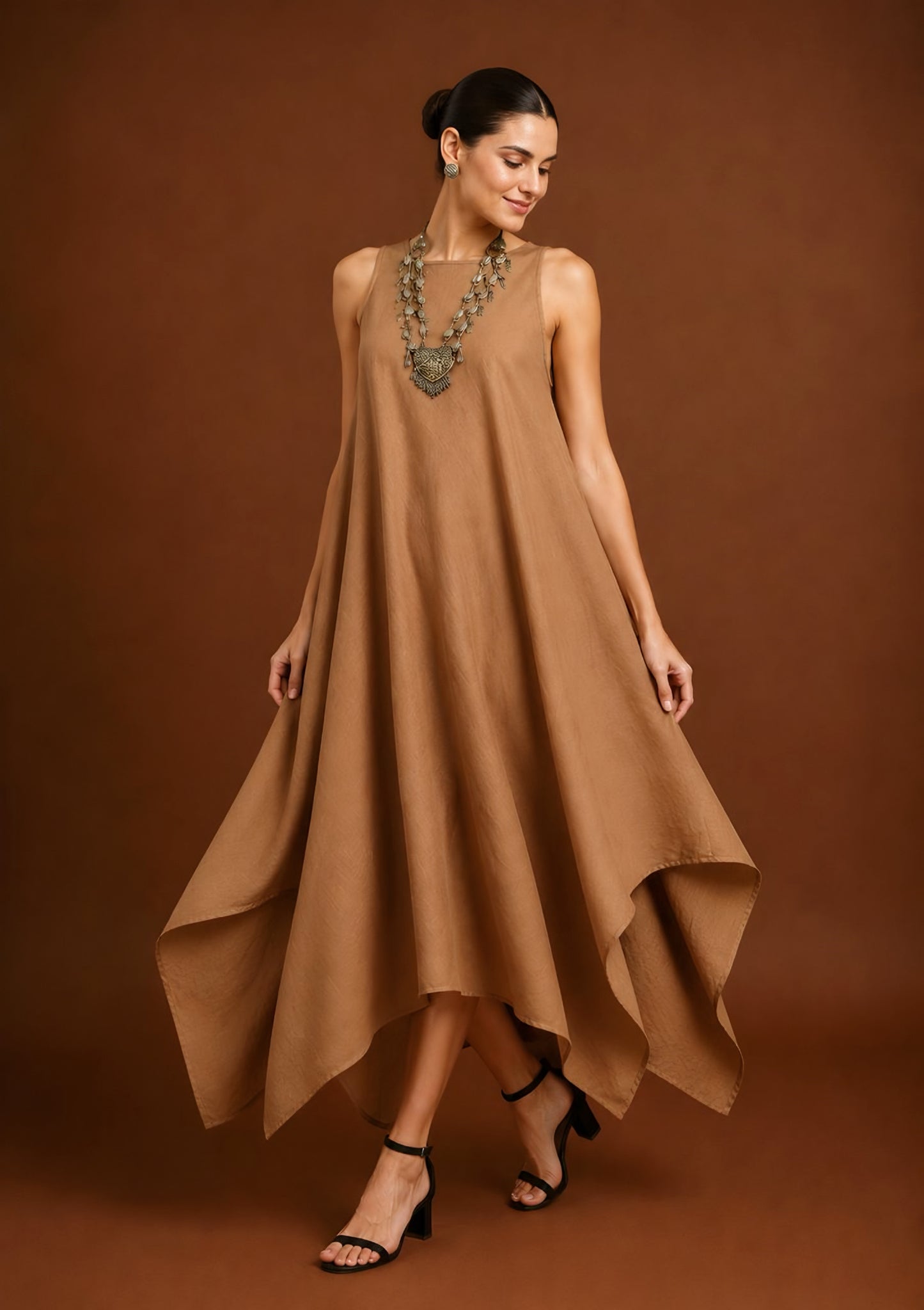 The Sahara Flow Kaftan Dress