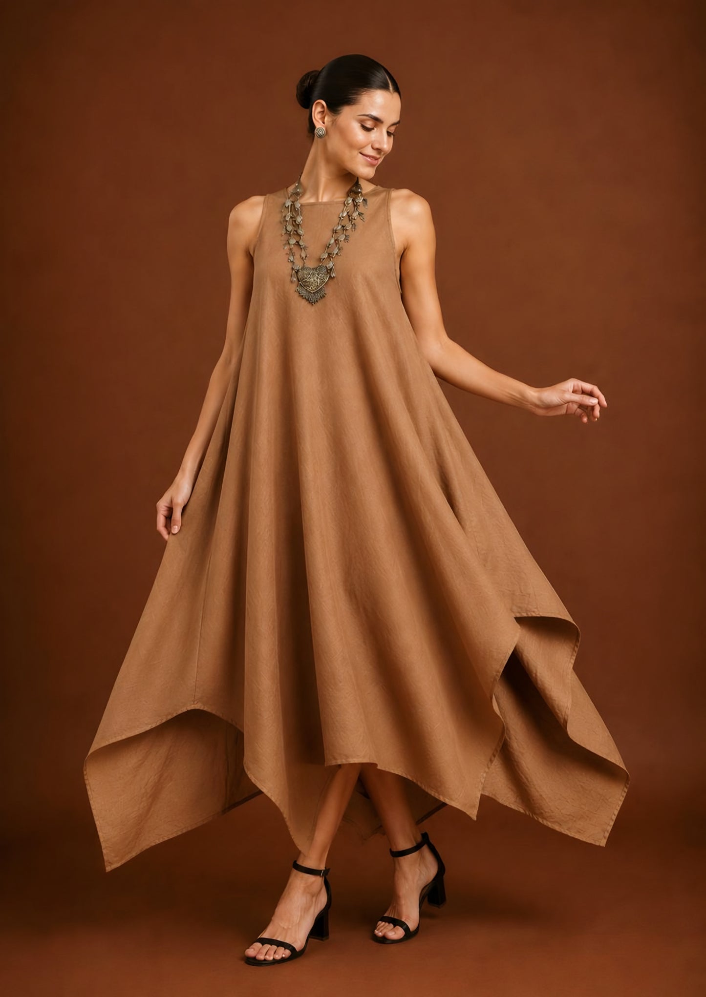 The Sahara Flow Kaftan Dress