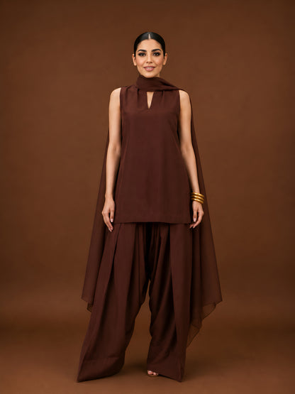 Mocha Noir Farshi Suit Set