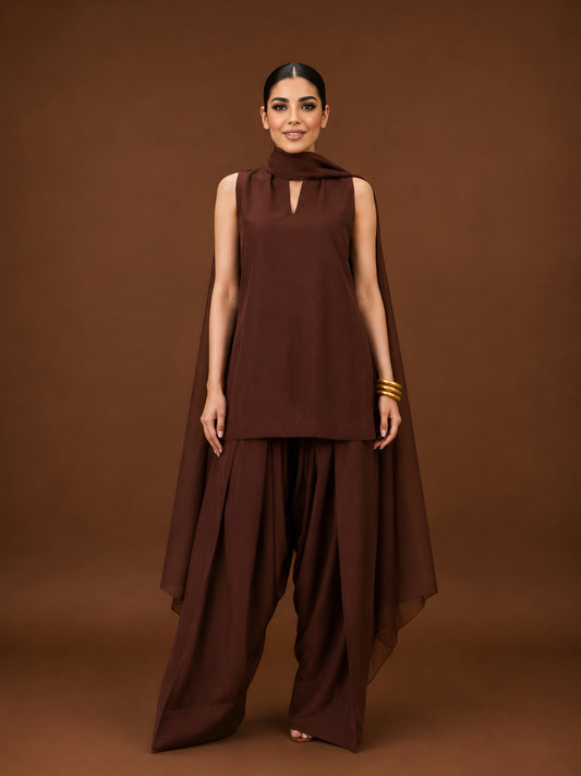 Mocha Noir Farshi Suit Set