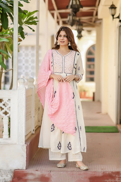 Hand Embroidered suit set