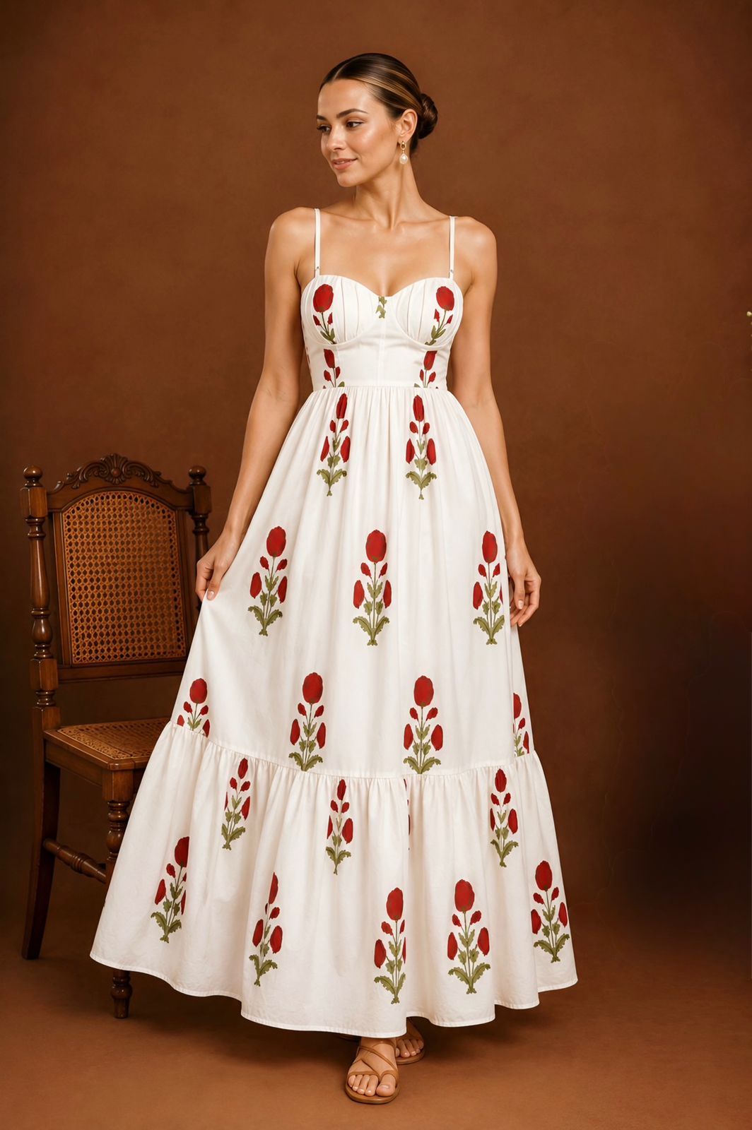 Rose Gardenia Maxi Dress