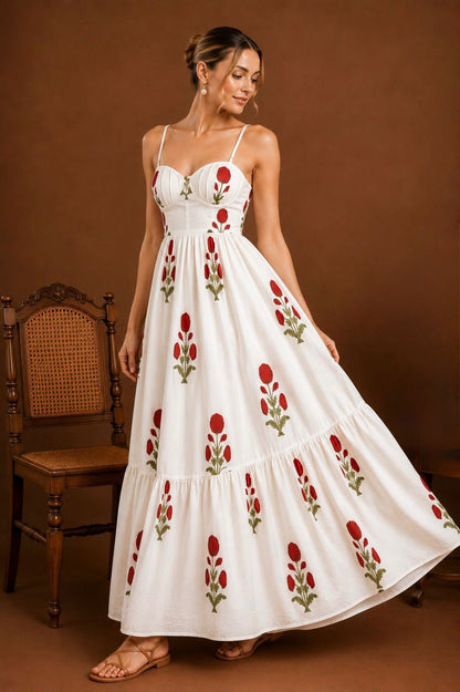 Rose Gardenia Maxi Dress