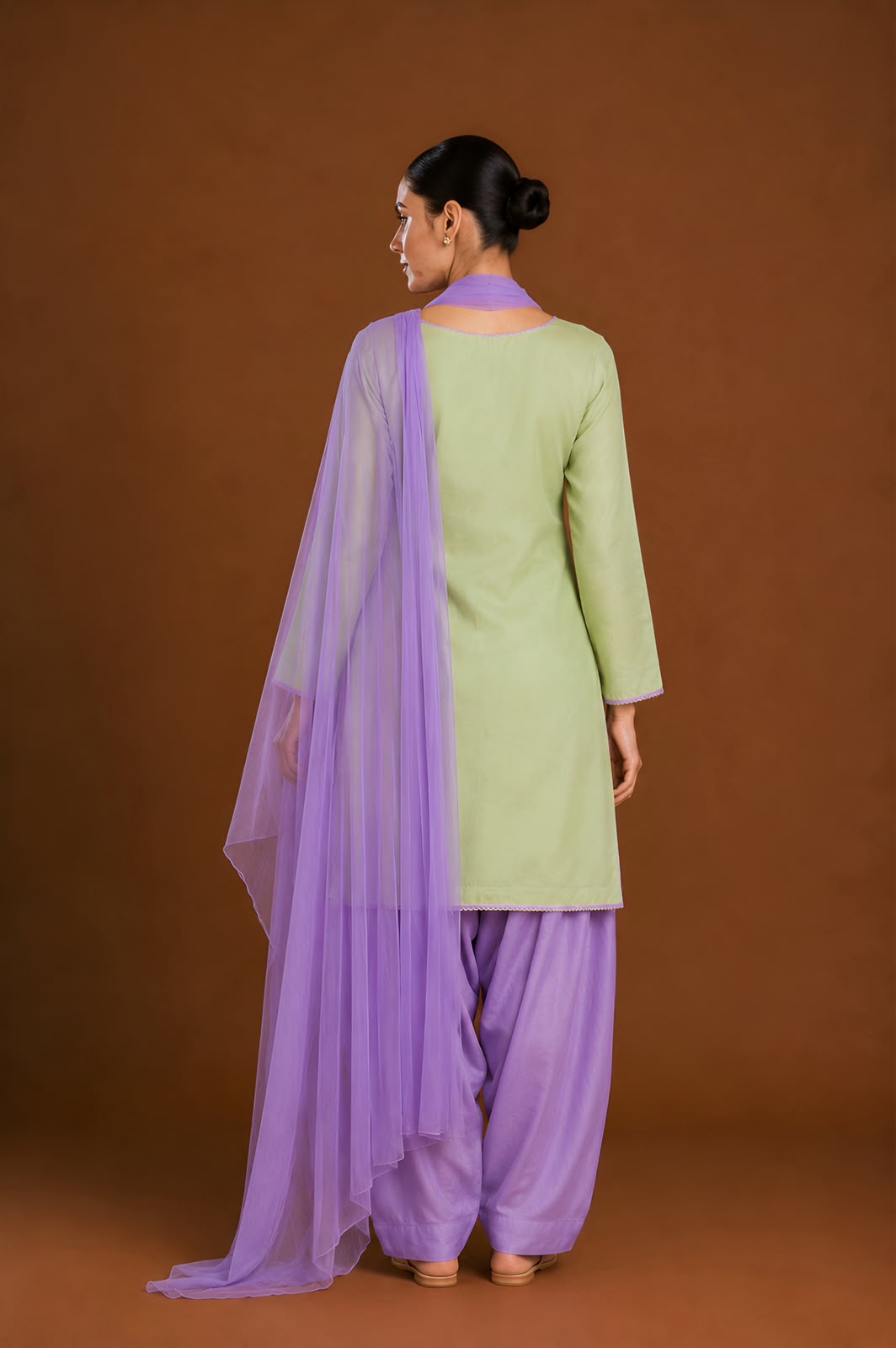 Pistachio Bloom Farshi Suit Set